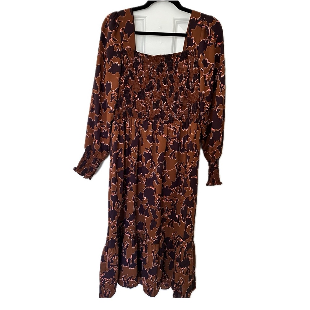 Nine West Smocked Midi Dress